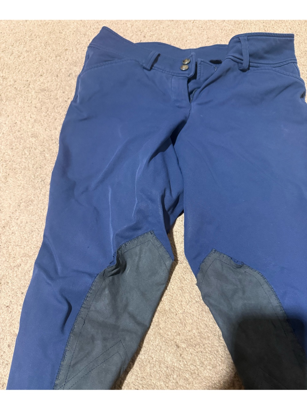 Women's Navy RJ CLASSICS Riding Breeches Size 28R - Picture 3 of 3